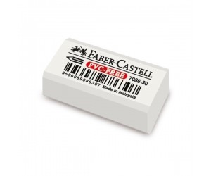 Dzēšgumija Faber-Castell PVC- free, balta Dzēšgumija Faber-Castell PVC- free, balta