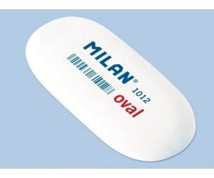 Dzēšgumija Milan 1012, ovāla, balta Dzēšgumija Milan 1012, ovāla, balta