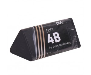 Dzēšgumija Deli Scribe Nano, mīksta 4B, trīsstūrveida, melna Dzēšgumija Deli Scribe Nano, mīksta 4B, trīsstūrveida, melna