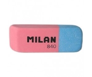 Dzēšgumija Milan 840, 52x19.5x8mm, sarkana/zila Dzēšgumija Milan 840, 52x19.5x8mm, sarkana/zila
