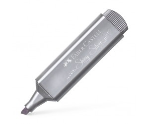 Teksta marķieris Faber-Castell TL46 Metallic 1-5mm, nošķelts, Shiny Silver Teksta marķieris Faber-Castell TL46 Metallic 1-5mm, nošķelts, Shiny Silver