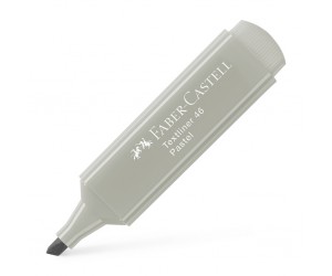 Teksta marķieris Faber-Castell 1546 pastel 1-5mm, nošķelts, pelēks Teksta marķieris Faber-Castell 1546 pastel 1-5mm, nošķelts, pelēks