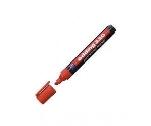 Permanents marķieris Edding 330 A8,1-5mm, nošķelts, sarkans Permanents marķieris Edding 330 A8,1-5mm, nošķelts, sarkans