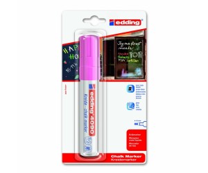 Stikla virsmu marķieris - šķidrais krīts Edding 4090, 4-15mm, nošķelts, rozā Stikla virsmu marķieris - šķidrais krīts Edding 4090, 4-15mm, nošķelts, rozā