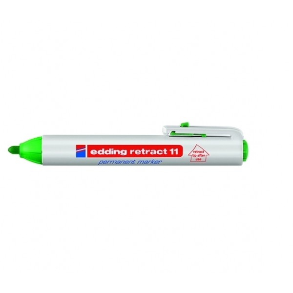 *Automātisks permanents marķieris Edding 11, 1.5-3mm konisks, zaļš