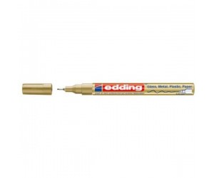 Permanents marķieris Edding Paint 780, 0.8mm, glancēts, zelta Permanents marķieris Edding Paint 780, 0.8mm, glancēts, zelta