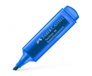 Teksta marķieris Faber-Castell Superfluorescent 1-5mm, nošķelts, zils Teksta marķieris Faber-Castell Superfluorescent 1-5mm, nošķelts, zils