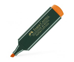 Teksta marķieris Faber Castell 1.2-5mm, nošķelts, oranžs Teksta marķieris Faber Castell 1.2-5mm, nošķelts, oranžs