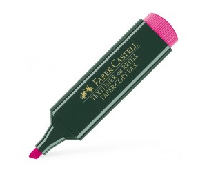 Teksta marķieris Faber Castell 1.2-5mm, nošķelts, rozā Teksta marķieris Faber Castell 1.2-5mm, nošķelts, rozā