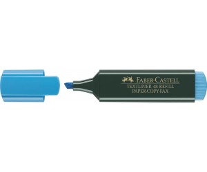 Teksta marķieris Faber Castell 1.2-5mm, nošķelts, zils Teksta marķieris Faber Castell 1.2-5mm, nošķelts, zils