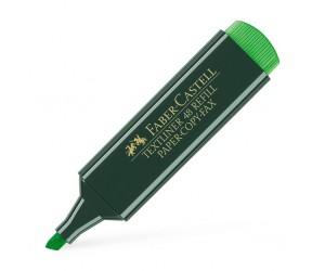 Teksta marķieris Faber Castell 1.2-5mm, nošķelts, zaļš Teksta marķieris Faber Castell 1.2-5mm, nošķelts, zaļš