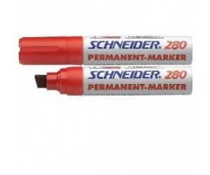 Permanents marķieris Schneider Maxx 280, 4-12mm, nošķelts gals, sarkans (P) Permanents marķieris Schneider Maxx 280, 4-12mm, nošķelts gals, sarkans (P)