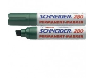 Permanents marķieris Schneider Maxx 280, 4-12mm, nošķelts gals, zaļš Permanents marķieris Schneider Maxx 280, 4-12mm, nošķelts gals, zaļš
