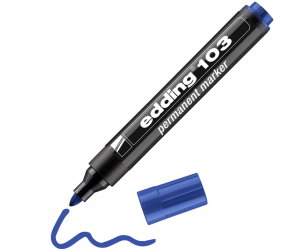 Permanents marķieris Edding 103, 1.5-3mm, zils Permanents marķieris Edding 103, 1.5-3mm, zils