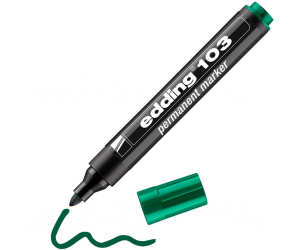 Permanents marķieris Edding 103, 1.5-3mm, konisks, zaļš Permanents marķieris Edding 103, 1.5-3mm, konisks, zaļš