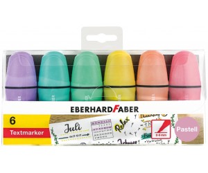 Teksta marķieru komplekts EberhardFaber Mini 2-5mm, nošķelts, 6 krāsas Teksta marķieru komplekts EberhardFaber Mini 2-5mm, nošķelts, 6 krāsas