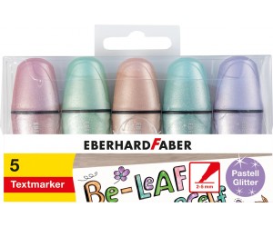 Teksta marķieru komplekts EberhardFaber Mini 2-5mm, nošķelts, 5 pasteļkrāsas Teksta marķieru komplekts EberhardFaber Mini 2-5mm, nošķelts, 5 pasteļkrāsas
