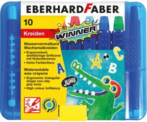 Vaska krītiņi EberhardFaber 10 krāsas Vaska krītiņi EberhardFaber 10 krāsas