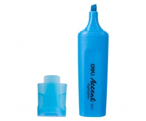 Teksta marķieris Deli Accent 1-5mm, nošķelts, zils Teksta marķieris Deli Accent 1-5mm, nošķelts, zils