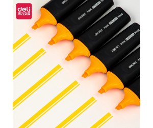 Teksta marķieris Deli S600 1-5mm, nošķelts, oranžs Teksta marķieris Deli S600 1-5mm, nošķelts, oranžs