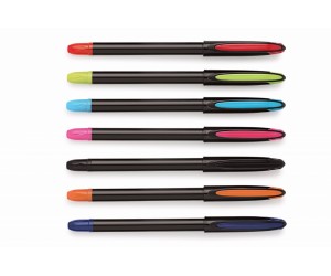 Lodīšu pildspalva Cello Maxriter XS, 0.7mm, asorti korpuss, zila