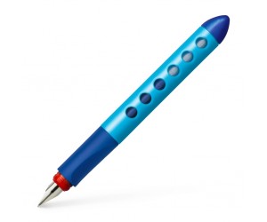 Tintes pildspalva Faber-Castell Scribolino, piemērota kreiļiem, zils korpuss