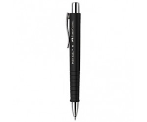 Pildspalva Faber-Castell Poly Ball, 1mm, melns korpuss