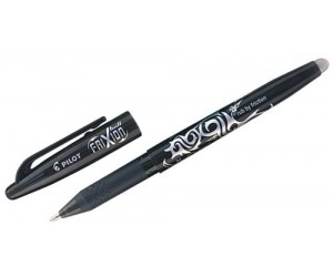 Gēla pildspalva Pilot Frixion Ball 0.7mm, izdzēšama, melna