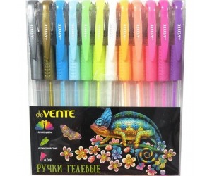 Gēla pildspalvu komplekts deVente Moonlight, 12 krāsas