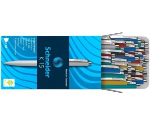 Lodīšu pildspalva Schneider K15 asorti korpuss, 1mm, zila