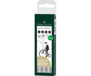 Flomāstertipa pildspalvu komplekts Faber-Castell Ecco Pigment 4gab/iep. 0.1, 0.3, 0.5, 0.7 Flomāstertipa pildspalvu komplekts Faber-Castell Ecco Pigment 4gab/iep. 0.1, 0.3, 0.5, 0.7