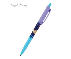 Lodīšu pildspalva Bruno Visconti HappyClick Lācis, 0.5mm, zila
