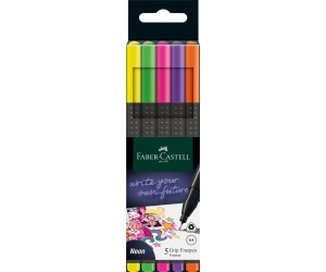 Flomāstertipa pildspalvu komplekts Faber-Castell FinePen 0.4mm, 5 krāsas, neon Flomāstertipa pildspalvu komplekts Faber-Castell FinePen 0.4mm, 5 krāsas, neon