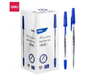 Lodīšu pildspalva Deli P1-Classic 0.7mm, zila