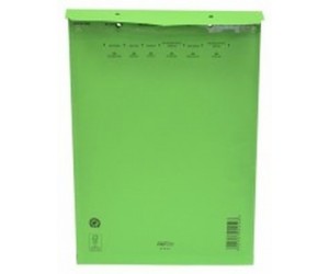 *Polsterēta aploksne Nr.17, 252x350mm, iekšējā 230x340mm, zaļa