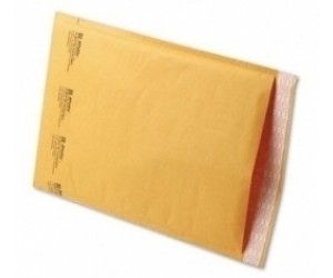 Polsterēta aploksne Nr.21, CD, 202x175mm, iekšējais izmērs 180x165mm, dzeltena.