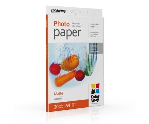 Fotopapīrs ColorWay A4, 190g/m², matēts, 20 lapas