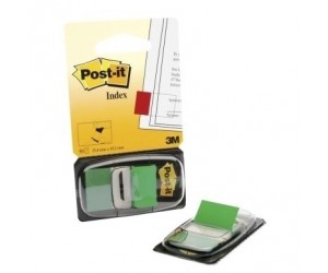 Indeksi Post-it, 25x43mm, 50gab/iep, zaļi