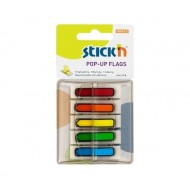 *Indeksi - bultas ar turētāju StickN, 45x12mm, 30gab.x5neona krāsas