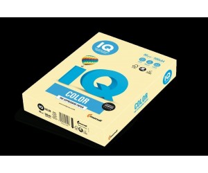 Krāsains papīrs IQ, A4, 80g/m², 500lpp/iep, YE23 dzeltens