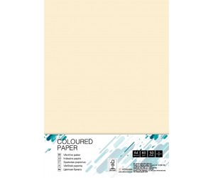 Krāsains papīrs College A4, 80g/m², 50 loksnes, ziloņkaula EB26