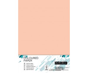 Krāsains papīrs College A4, 80g/m², 50 loksnes, Salmon SA24