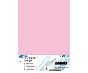 Krāsains papīrs College A4, 80g/m², 50 loksnes, Flamingo OPI74