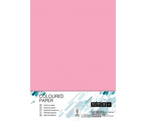 Krāsains papīrs College A4, 80g/m², 50 loksnes, Pink PI25