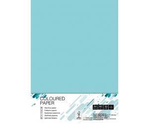 Krāsains papīrs College A4, 80g/m², 50 loksnes, Medium Blue MB30