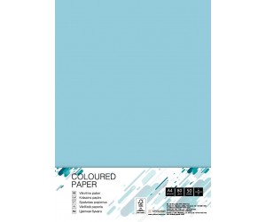Krāsains papīrs College A4, 80g/m², 50lpp/iep, Ice Blue OBL70