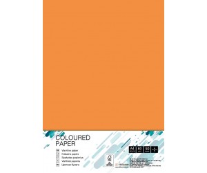 Krāsains papīrs College A4, 80g/m², 50 loksnes, Mandarin MO15