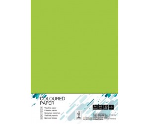 Krāsains papīrs College A4, 80g/m², 50 loksnes, Lime Green LG46