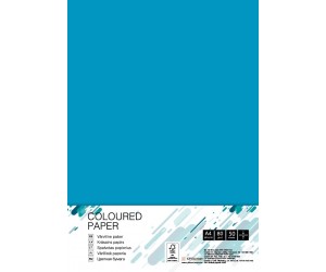 Krāsains papīrs College A4, 80g/m², 50 lapas, DB49 tumši zils