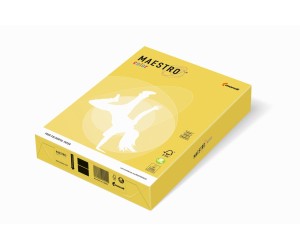 Krāsains papīrs IQ A4, 160g/㎡, 250 loksnes, CY39, Canary yellow